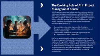Integrating Artificial Intelligence i Project Management Course ...
