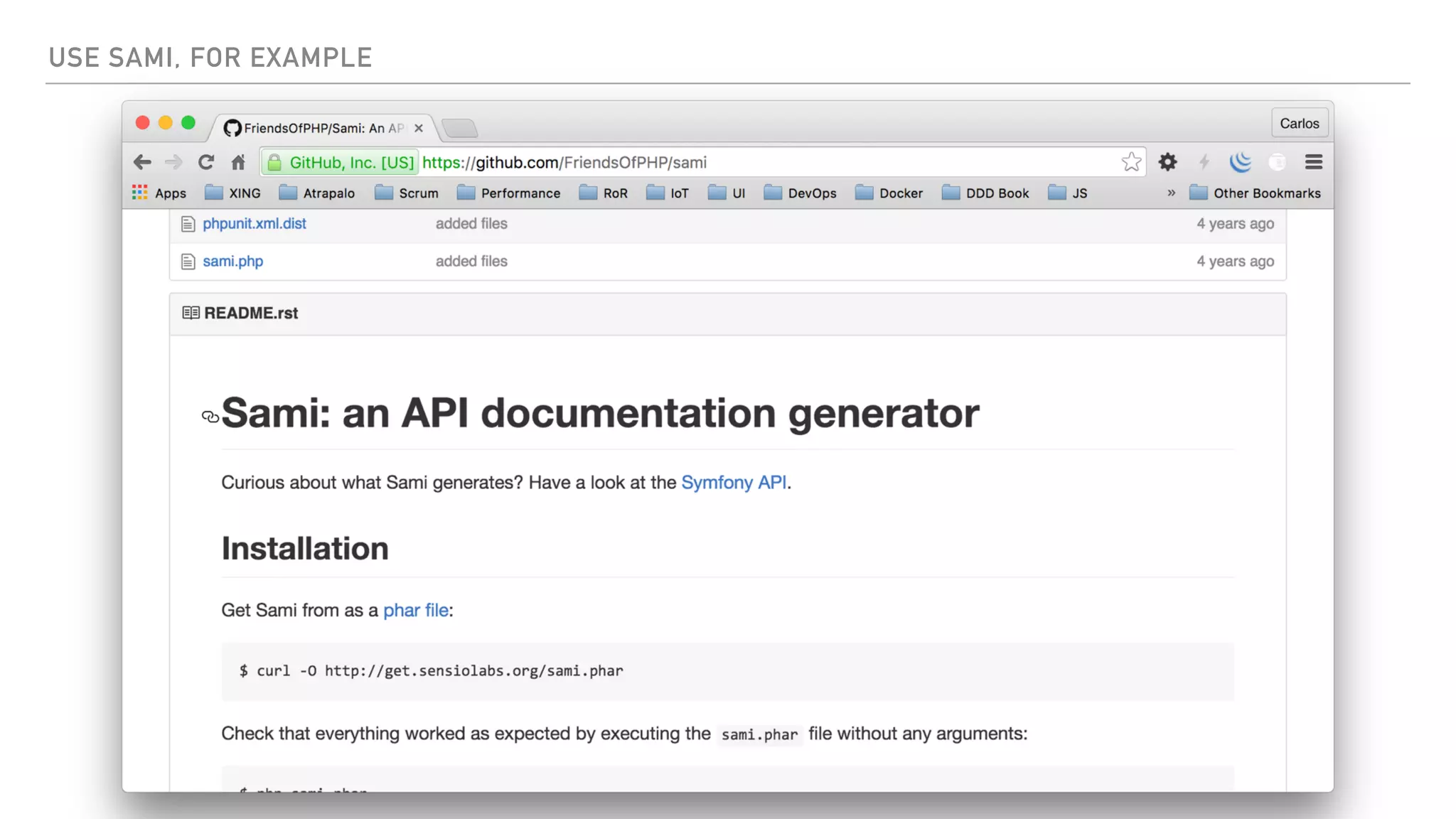 USE SAMI, FOR EXAMPLE
 