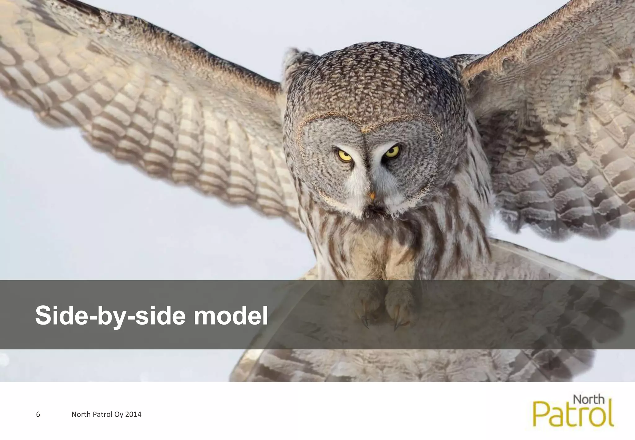 Side-by-side model 
6 North Patrol Oy 2014 
 