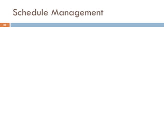 Schedule Management
23
 