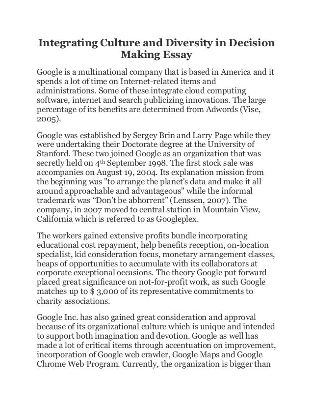 diversity essay