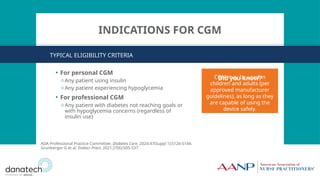 Integrating Diabetes Technology.Continuous Glucose Monitoring | PPTX