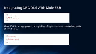 Integrating DROOLS With Mule ESB | PPT