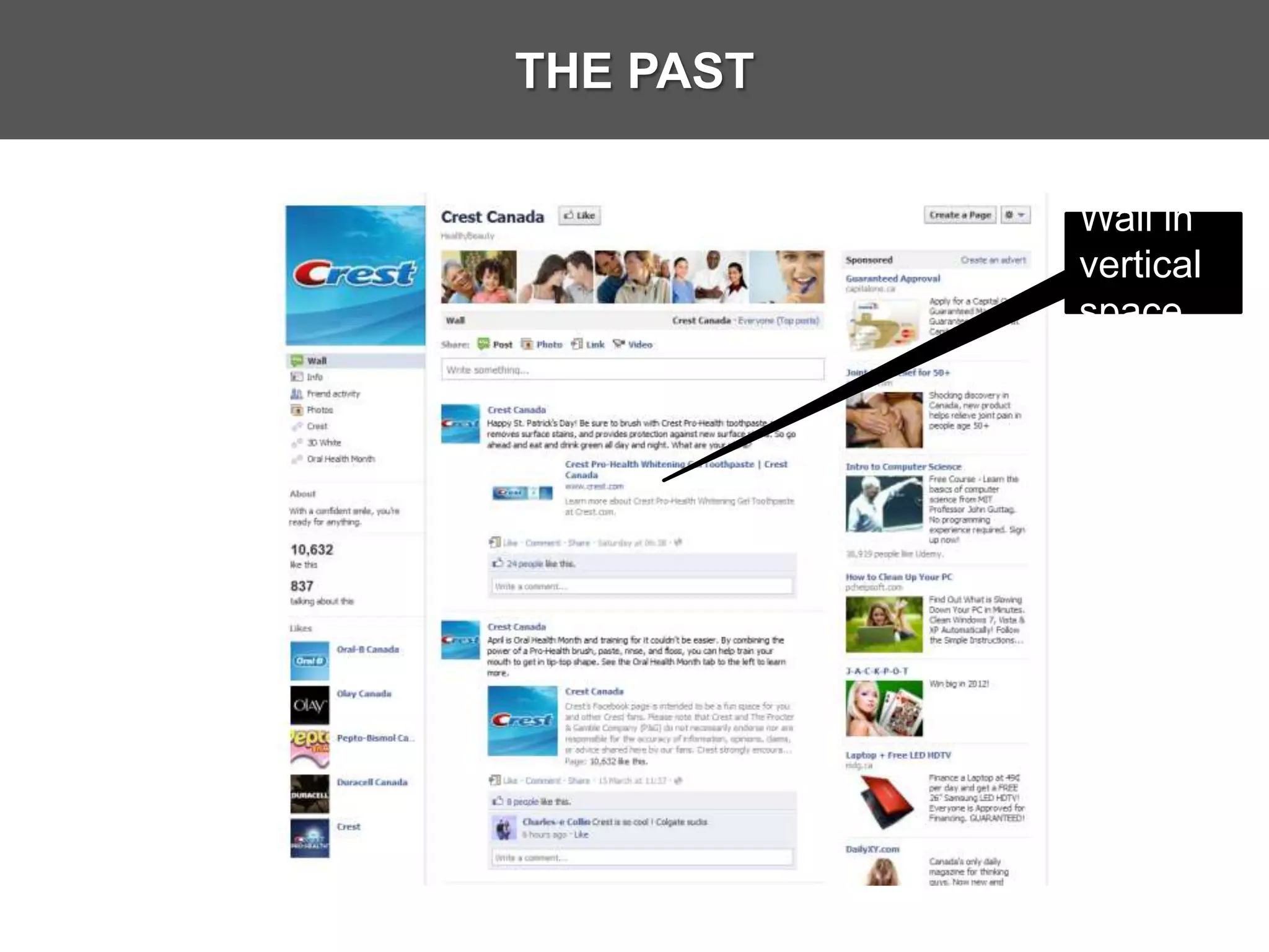 THE PAST

           Wall in
           vertical
           space
 