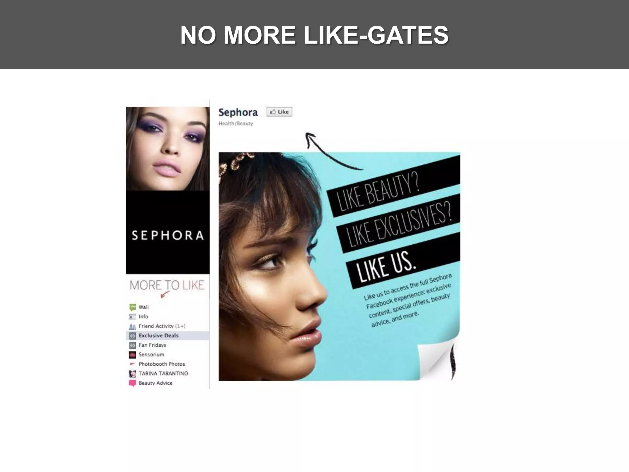 NO MORE LIKE-GATES
 