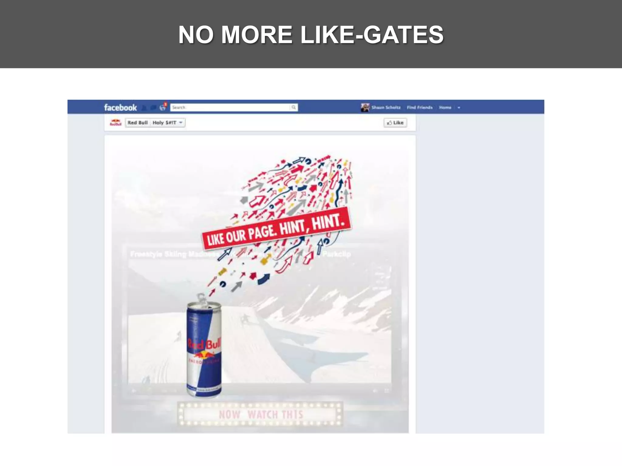 NO MORE LIKE-GATES
 