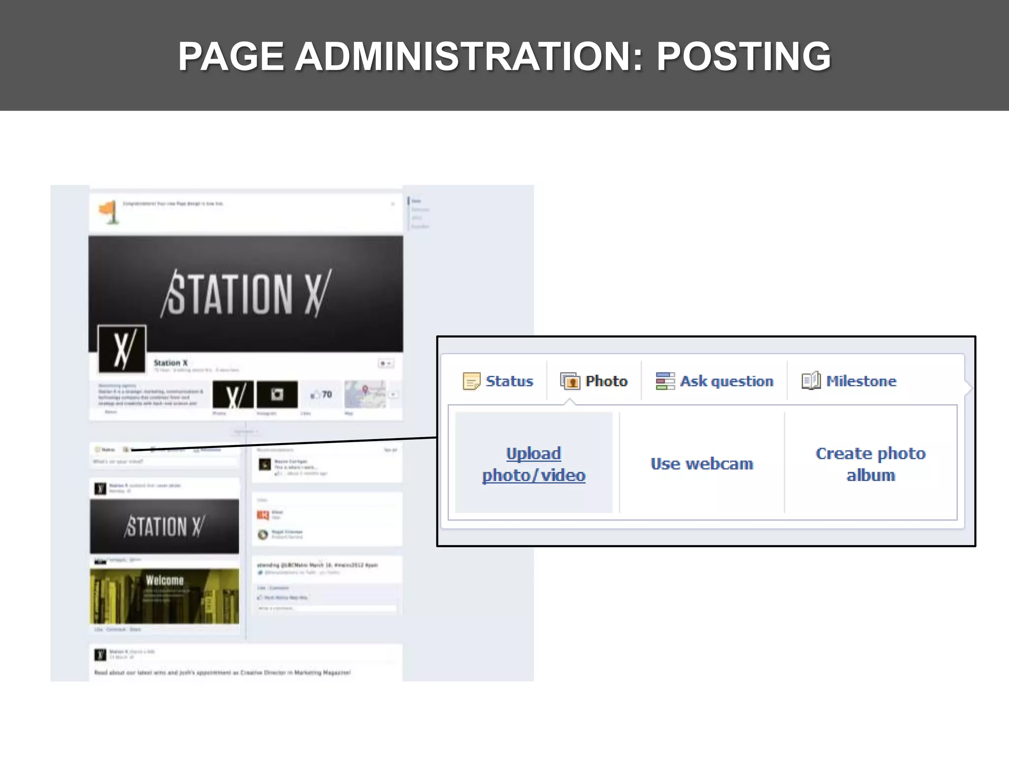 PAGE ADMINISTRATION: POSTING
 