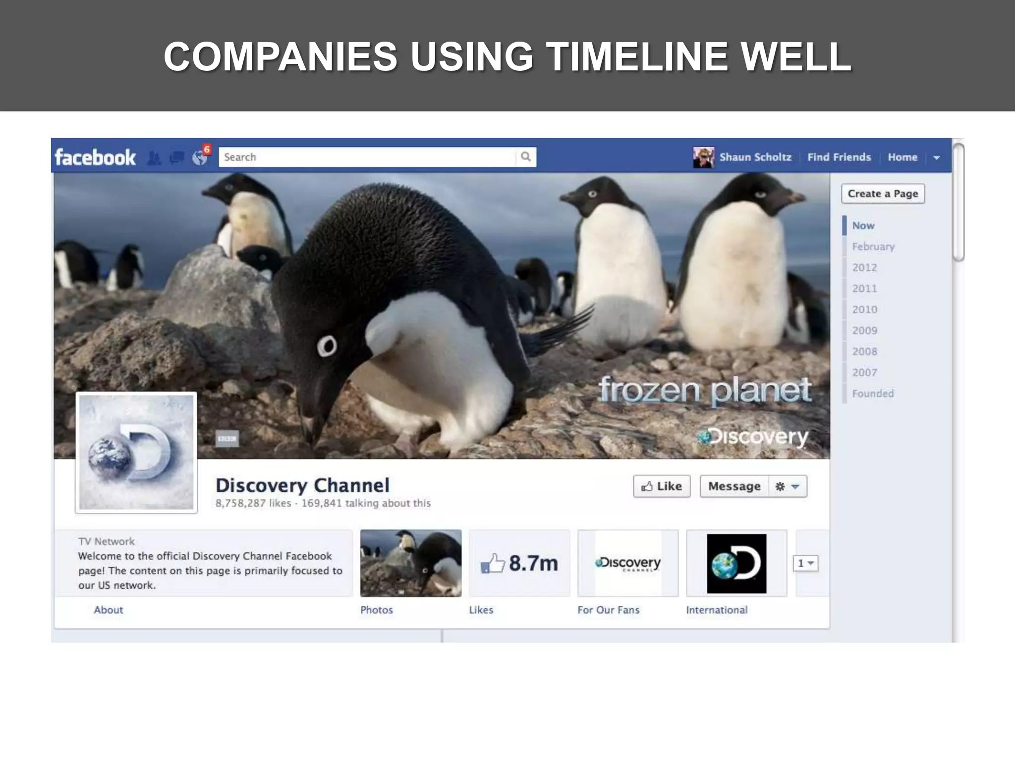 COMPANIES USING TIMELINE WELL
 