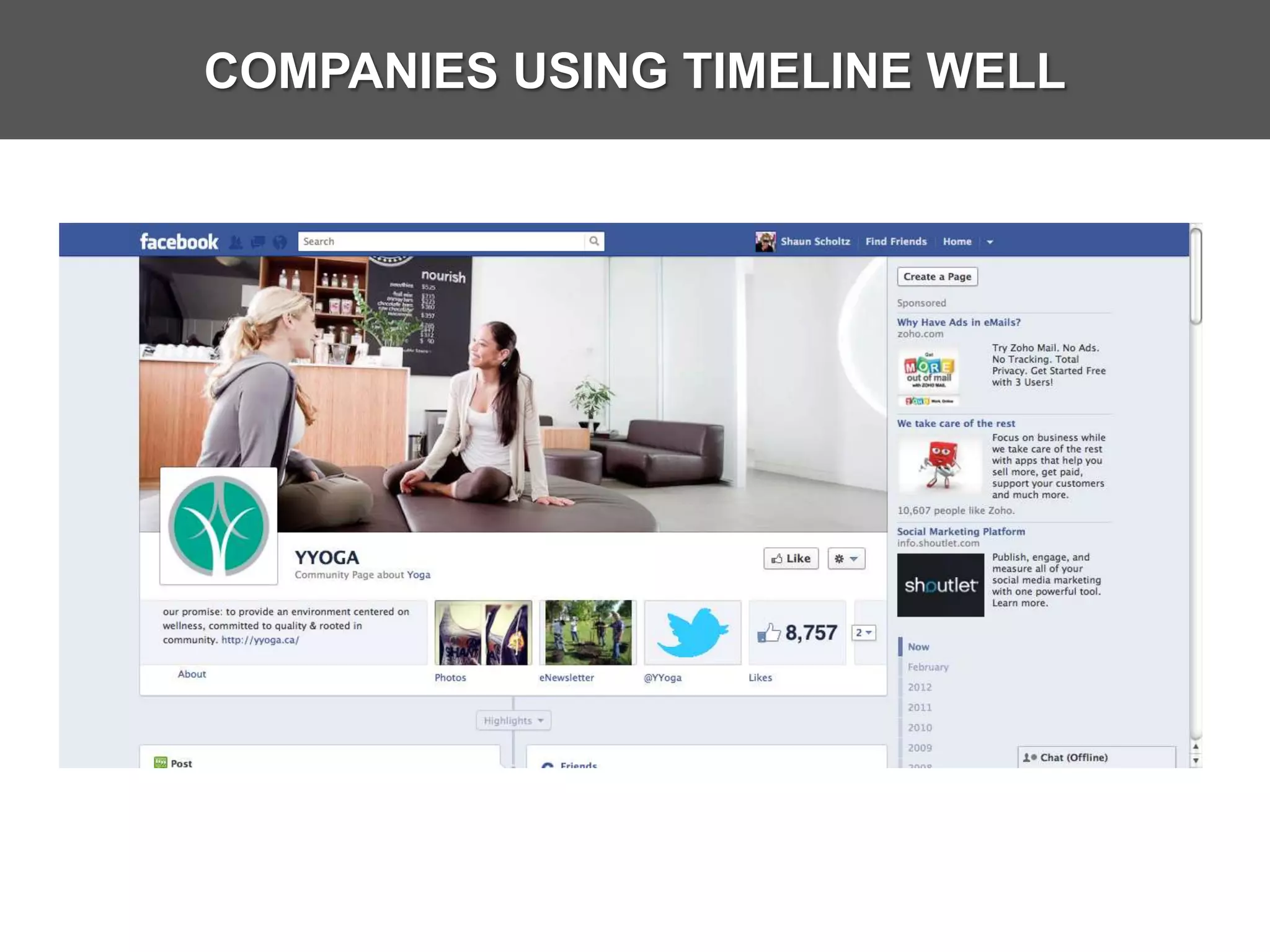 COMPANIES USING TIMELINE WELL
 