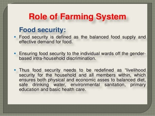 integrating farming system a lecture by mr allah dad khan visiting food