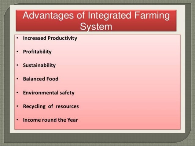 integrating farming system a lecture by mr allah dad khan visiting 9 increased productivity profitability sustainability balanced food