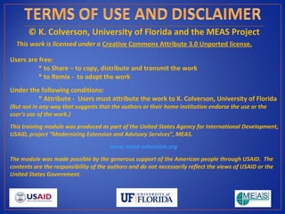 Modernizing extension and advisory services