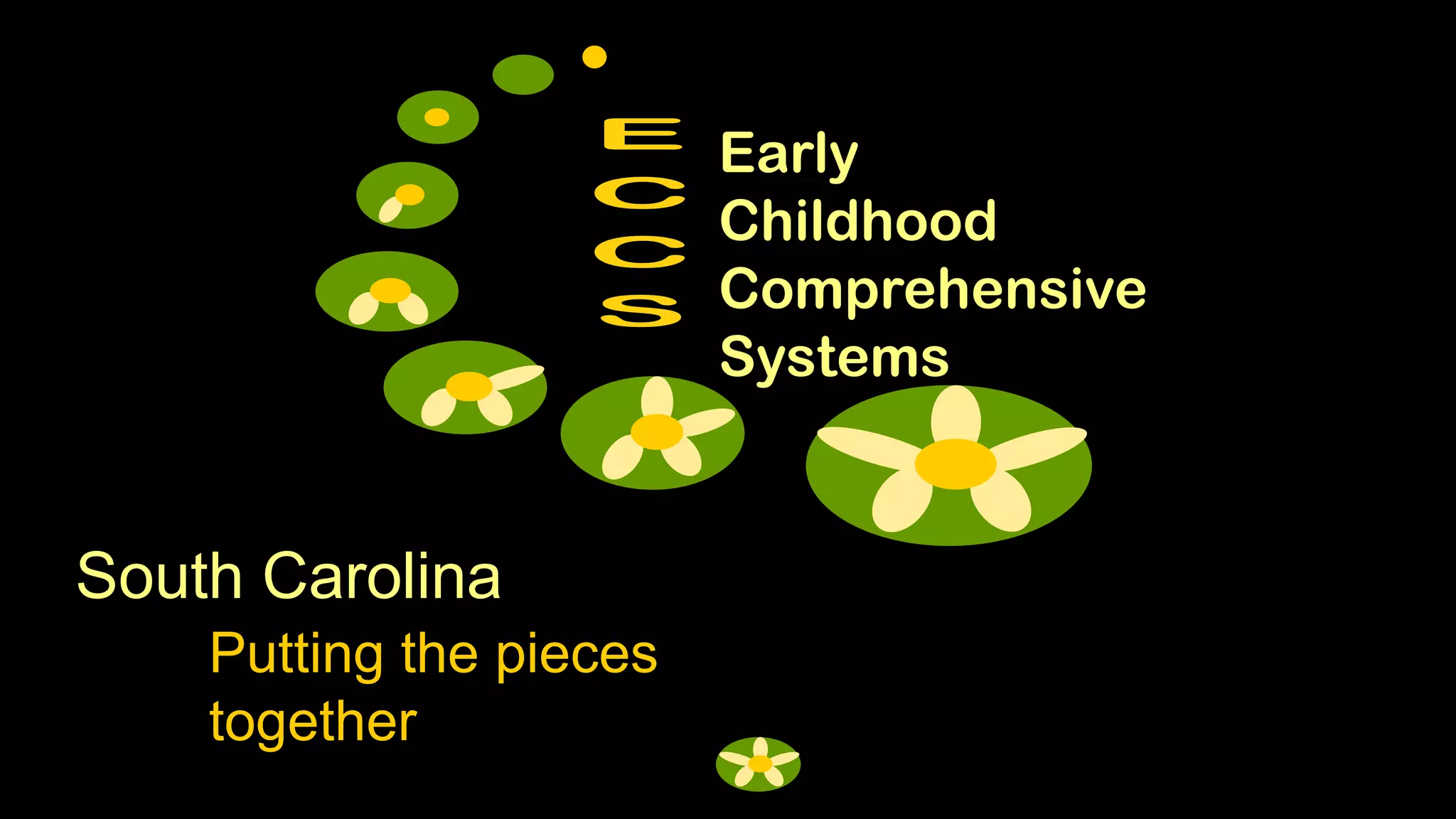 Early
                         Childhood
                         Comprehensive
                         Systems


South Carolina
    Putting the pieces
    together
 