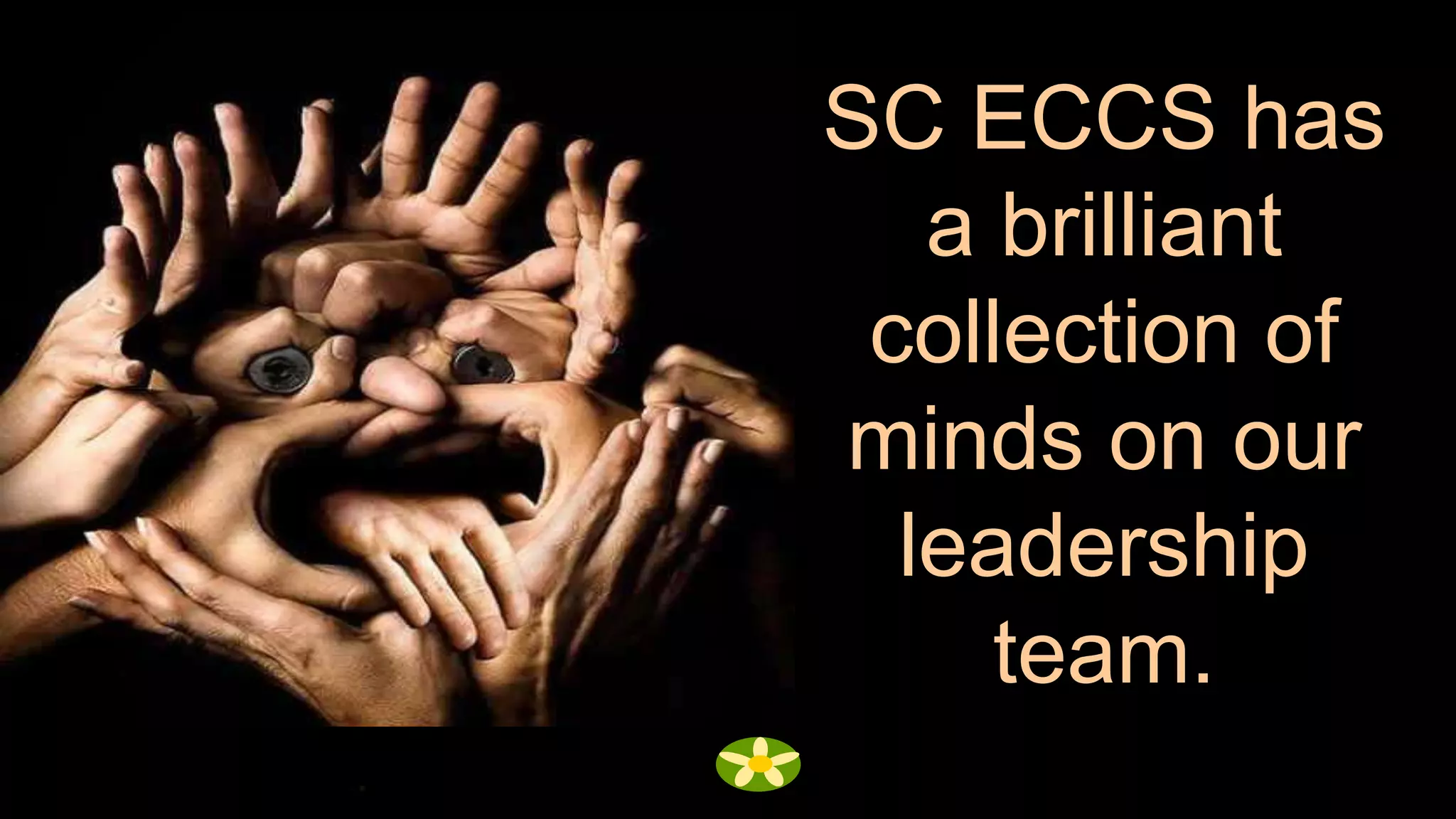 SC ECCS has
   a brilliant
 collection of
minds on our
  leadership
     team.
 