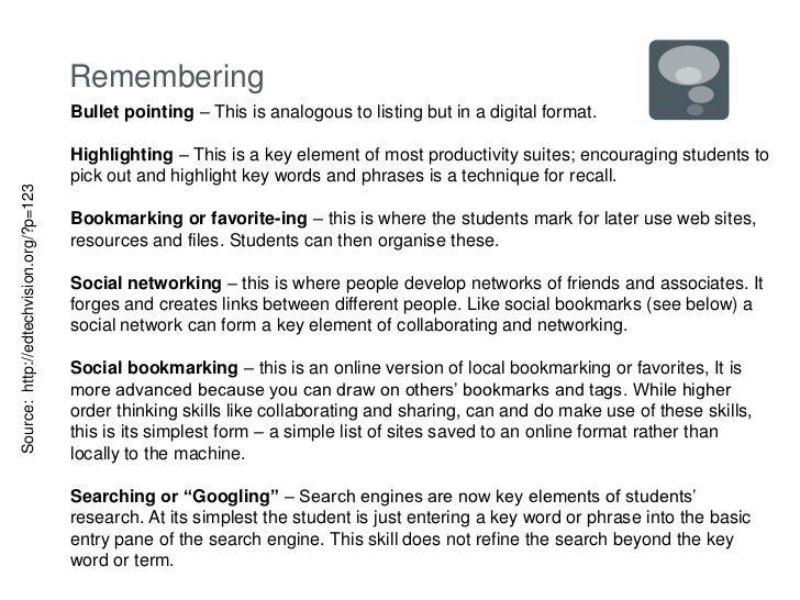 integrating ict in t l simple listing words