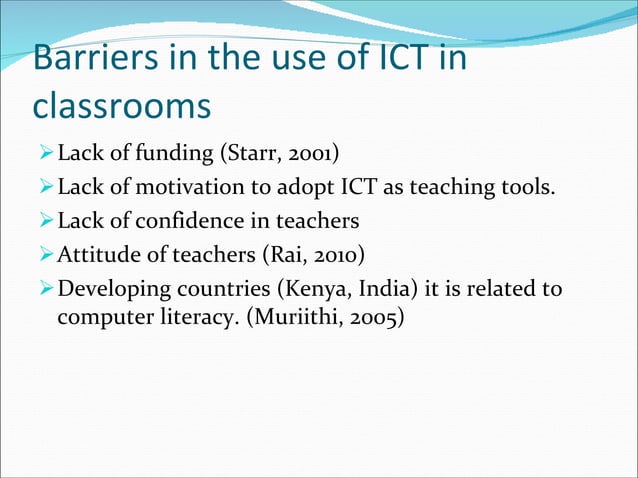 Integrating ICT into Teaching Learning | PPT | Professional School ...
