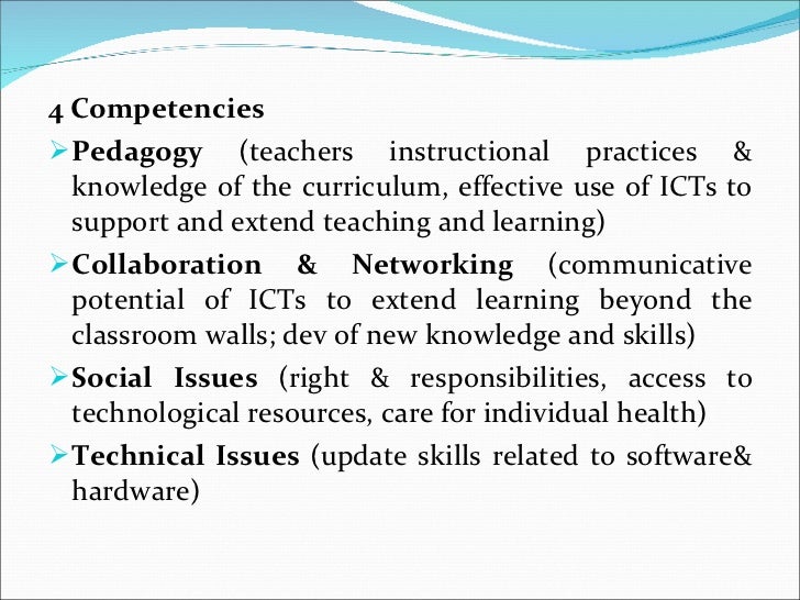 Integrating ICT into Teaching Learning