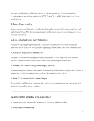 Integrating Legacy Systems for Modern Enterprise Success | PDF