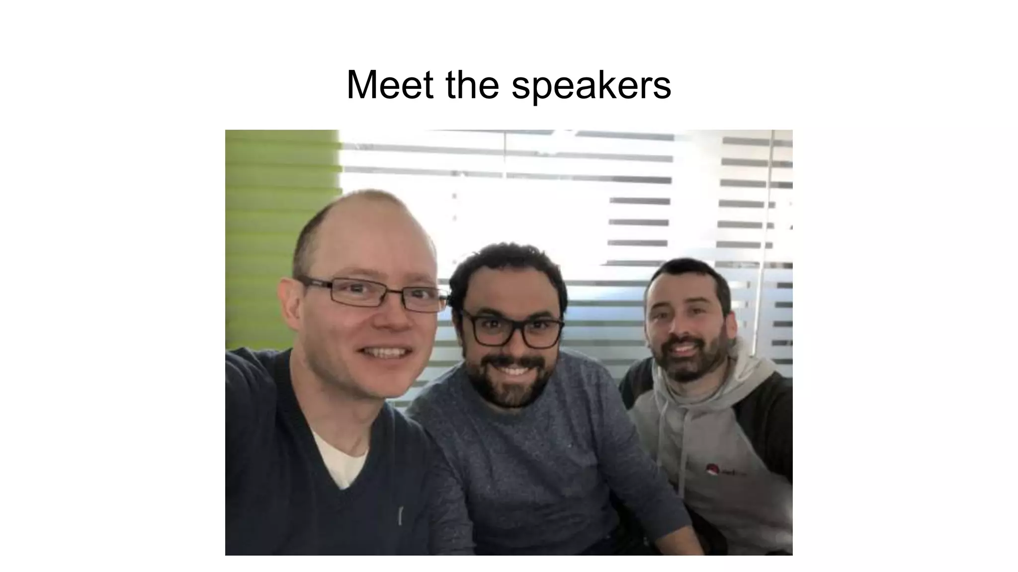 Meet the speakers 