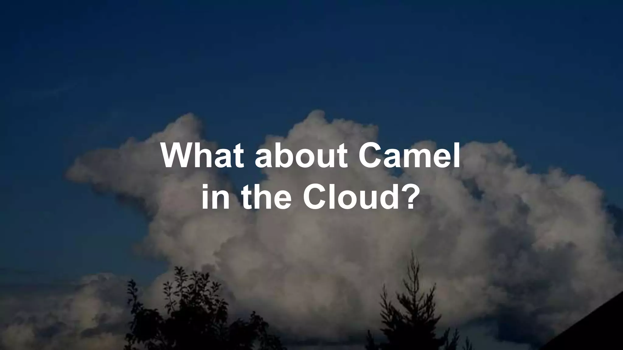 What about Camel in the Cloud? 