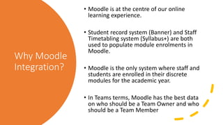 EdTech 2021: Integrating Microsoft Teams with Moodle