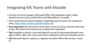 EdTech 2021: Integrating Microsoft Teams with Moodle