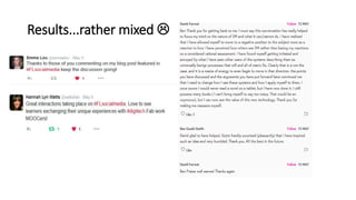 Results...rather mixed 
 