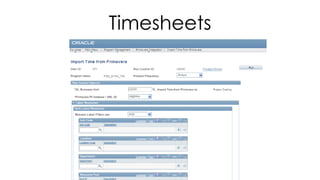 Timesheets
 
