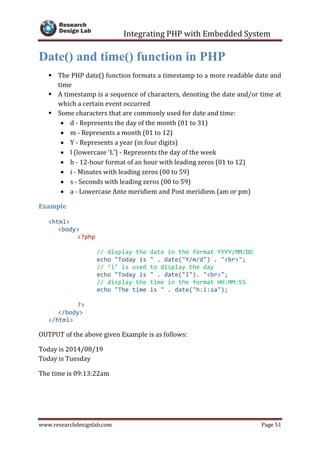 Integrating php with embedded system - IOT | PDF