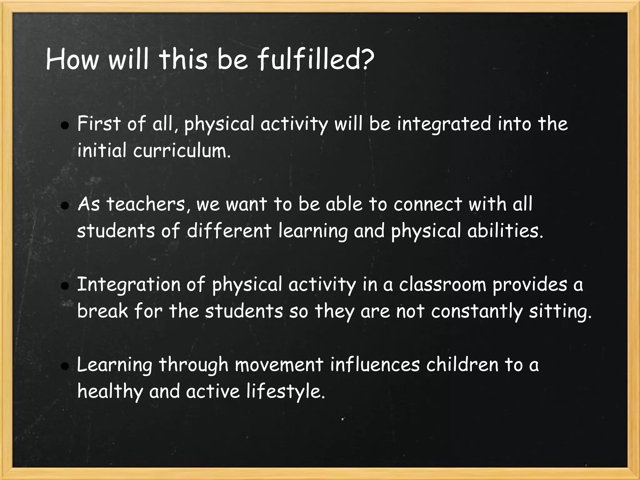 Integrating Physical Education In The Classroo | PDF