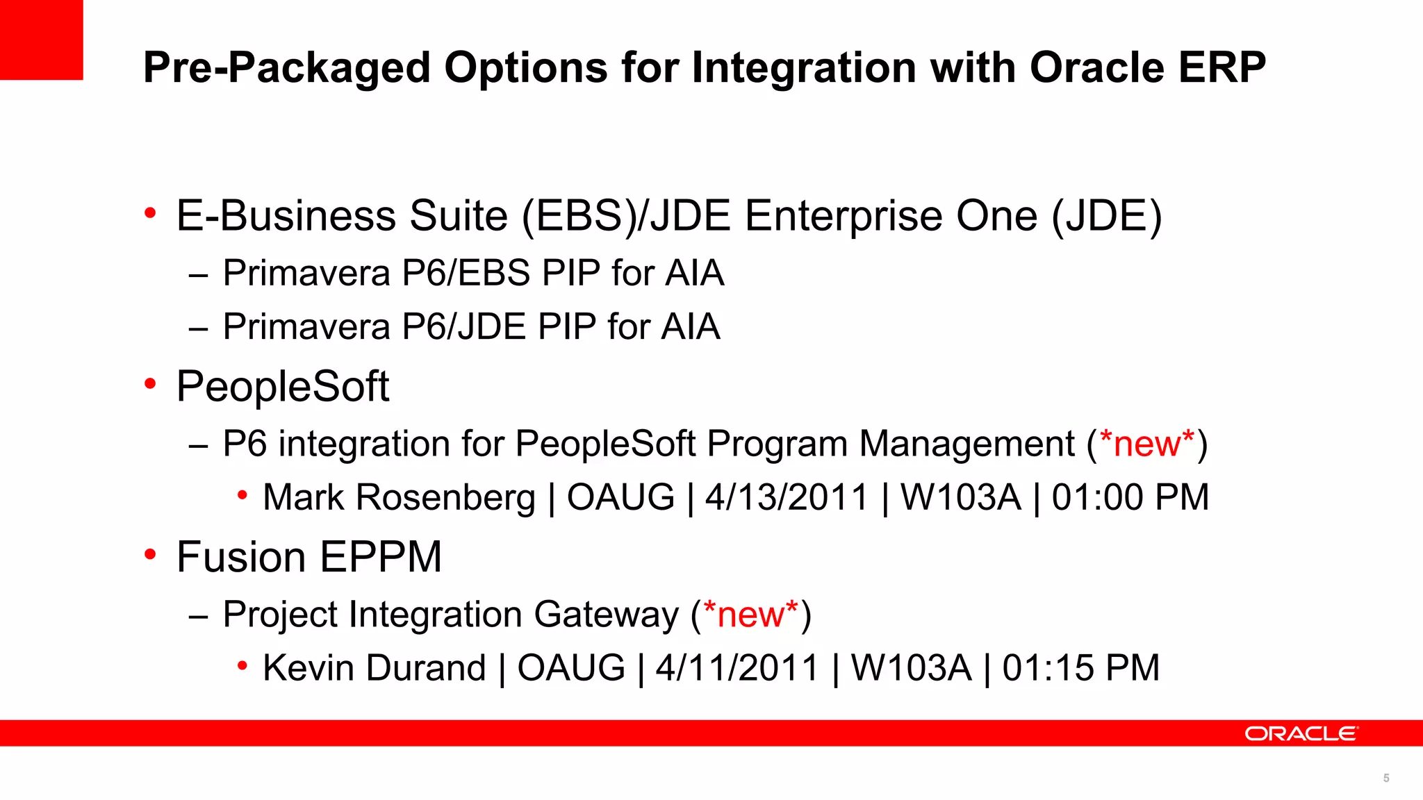 Integrating primavera p6 with oracle erp which technology path is right ...