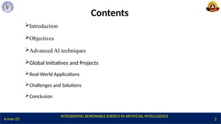 Integrating renewable energy in AI pptx | PPTX
