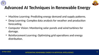 Integrating renewable energy in AI pptx | PPTX