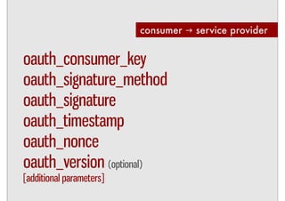Integrating services with OAuth