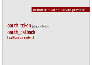 Integrating services with OAuth