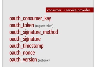 Integrating services with OAuth