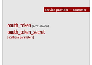 Integrating services with OAuth