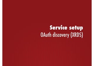 Integrating services with OAuth