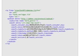 Integrating services with OAuth
