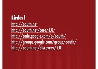 Integrating services with OAuth