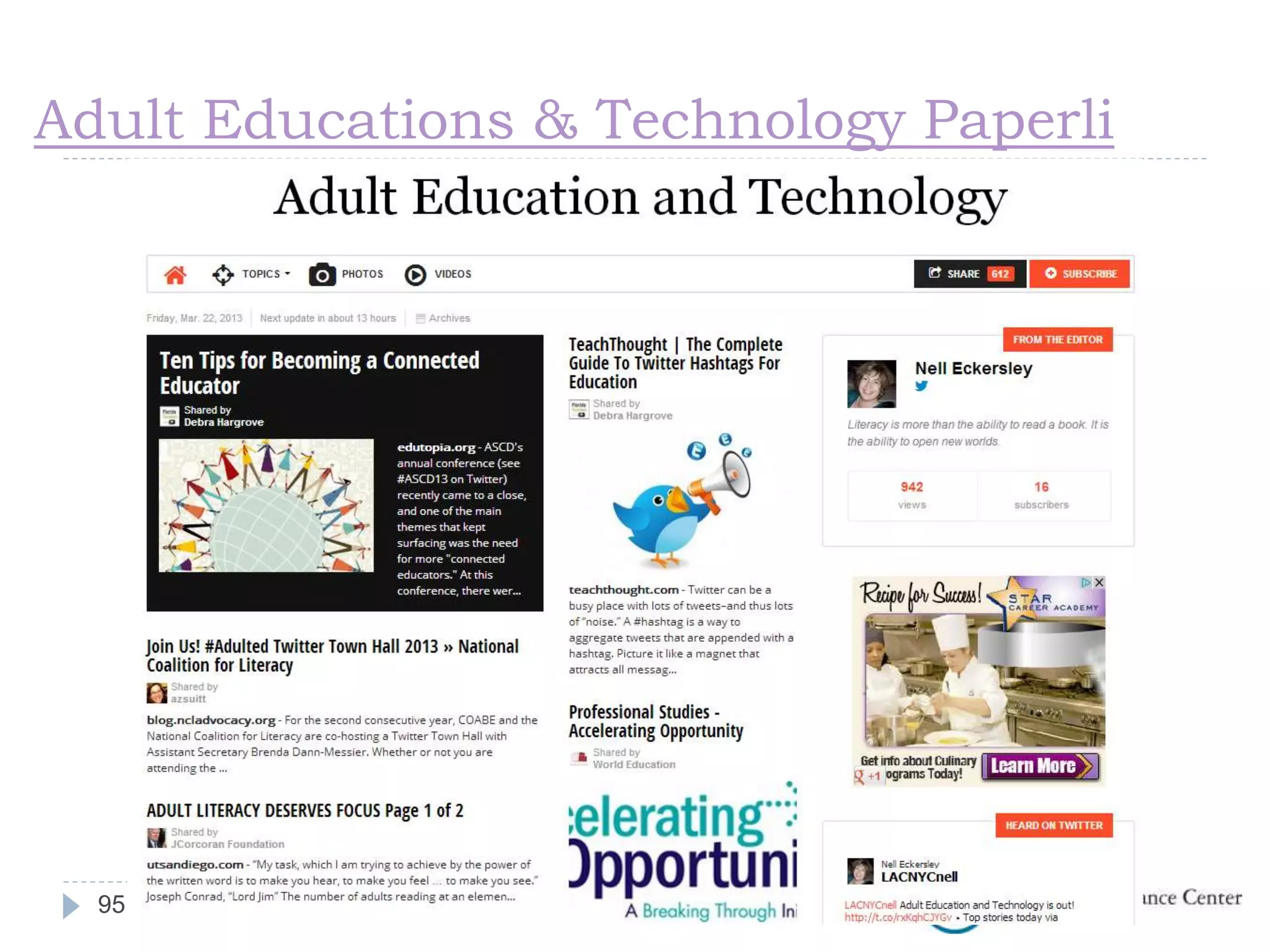 Top 100 Tools for Learning
95
 