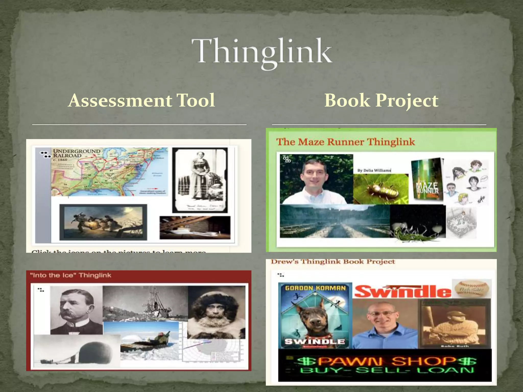 Assessment Tool Book Project
 