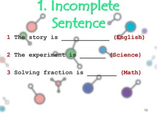 What Does Syntax Incomplete Mean Math Integrating values with subject matter pot | PPTX