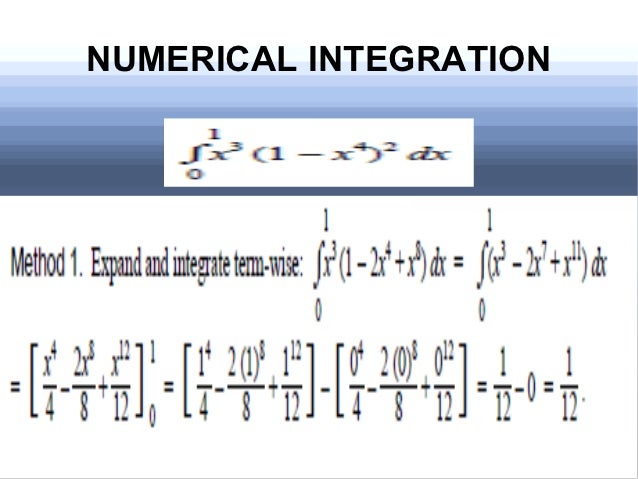 Numerical Integration