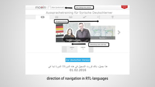 direction of navigation in RTL-languages
 