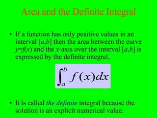 Integration. area undera curve | PDF