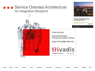 Service Oriented Architecture: An Integration Blueprint Guido Schmutz Oracle ACE Director Principal Consultant / Partner [email_address] 