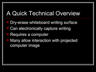 Integration Ideas for using Interactive Whiteboards | PPT