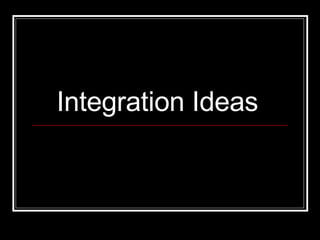 Integration Ideas for using Interactive Whiteboards | PPT