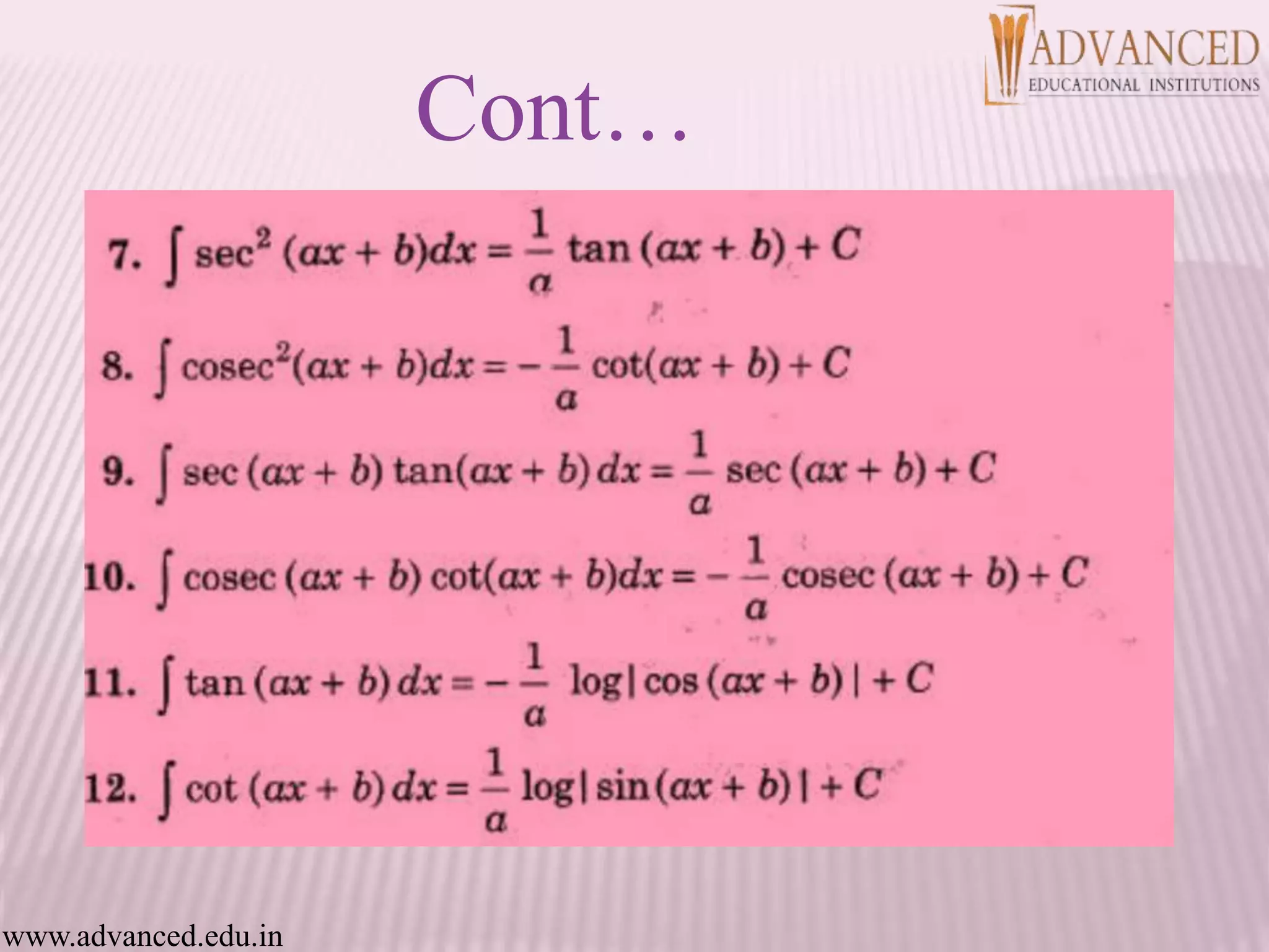 Cont…
www.advanced.edu.in
 